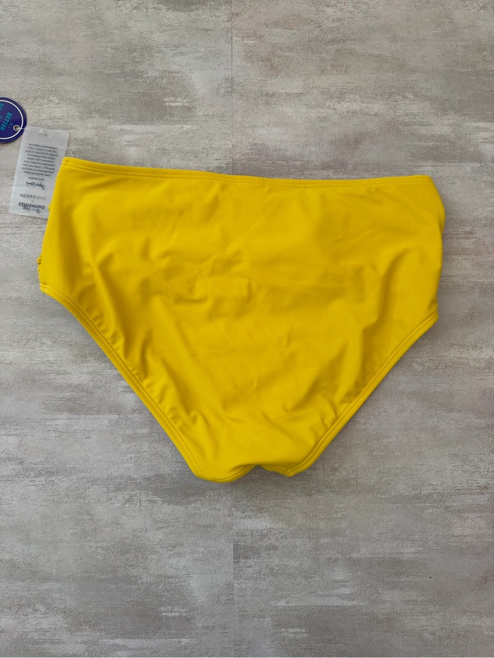 NWT | Gabifresh x Swimsuits For All | High-Waisted Bikini Bottoms Yellow Size 20 - Picture 4 of 4